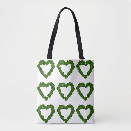 Shamrock Hearts-Tas Tote Bag (Voorkant)