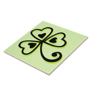 Shamrock Hearts Tegeltje