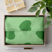 Shamrock Hearts Tissue Paper Tissuepapier (Geschenk)