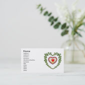 Shamrock Hearts Visitekaartje (Staand voorkant)