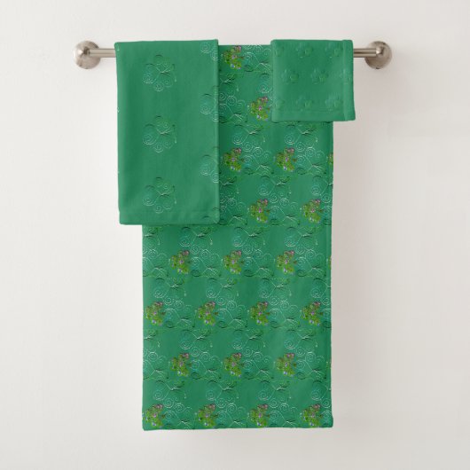 Shamrock Herhalingshanddoek Bad Handdoek (Insitu)