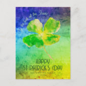 Shamrock Het is geluk van de Ierse St Patricks Day Briefkaart (Voorkant)