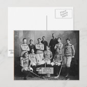 Shamrock Hockey Team, Montreal, QC 1899" Briefkaart (Voorkant / Achterkant)
