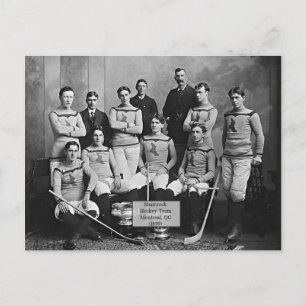 Shamrock Hockey Team, Montreal, QC 1899" Briefkaart