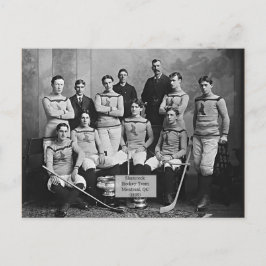 Shamrock Hockey Team, Montreal, QC 1899" Briefkaart