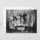 Shamrock Hockey Team, Montreal, QC 1899" Briefkaart (Voorkant / Achterkant)