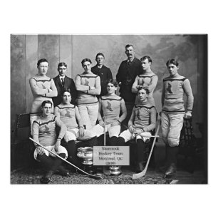 Shamrock Hockey Team, Montreal, QC 1899, Foto Afdruk