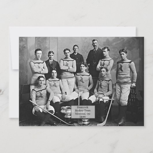 Shamrock Hockey Team, Montreal, QC 1899, Kaart (Voorkant)