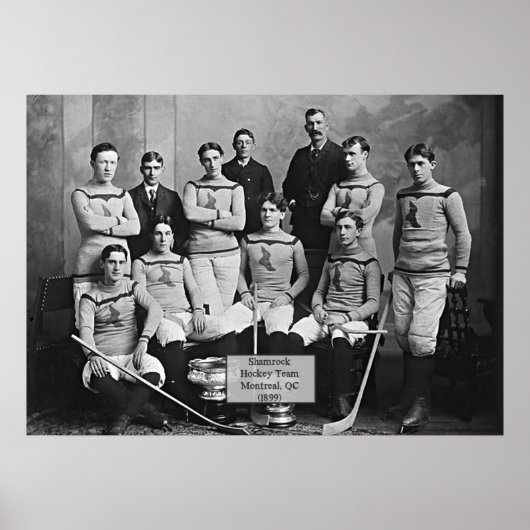 Shamrock Hockey Team, Montreal, QC 1899" Poster (Voorkant)