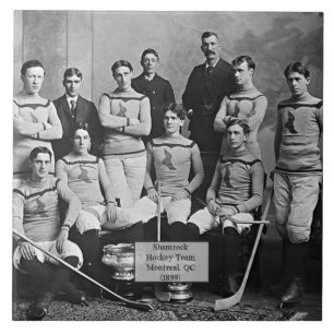 Shamrock Hockey Team, Montreal, QC 1899 Tegeltje