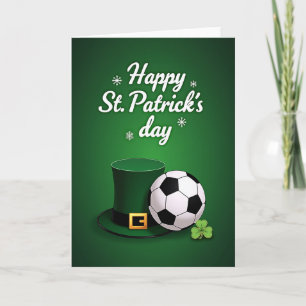 Shamrock Hoed Voetbal Fun Kaart