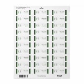 Shamrock Hoefijzer Bruidsdouche Retouradres Etiket (Full Sheet)