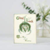 Shamrock Hoefijzer Harp van Erin Briefkaart (Staand voorkant)