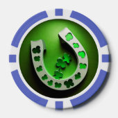 Shamrock Hoefijzer Poker Chip (Voorkant)
