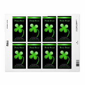 Shamrock Home Made Bierlabels Etiket (Full Sheet)