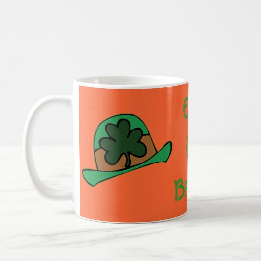 shamrock, homehat, Erin Go Bragh Koffiemok (Links)