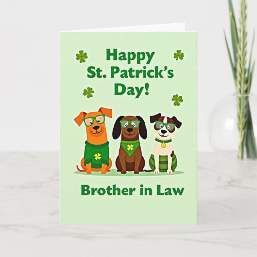 Shamrock Hond Patroon Kaart (Voorkant)