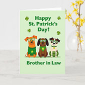 Shamrock Hond Patroon Kaart (Gele Bloem)