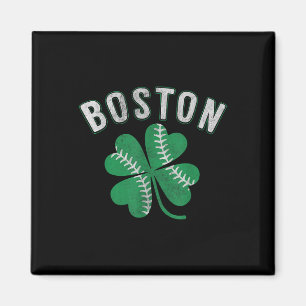 Shamrock honkbalklaver Boston St Patrick's Day Magneet