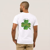Shamrock - Hoping om Lucky te krijgen T-shirt (Achterkant volledig)