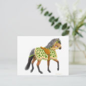 Shamrock Horse Briefkaart (Staand voorkant)