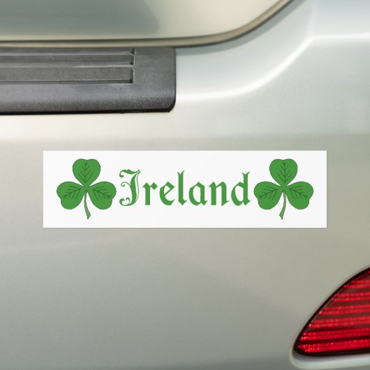 Shamrock Ierland Bumpersticker (Op auto)