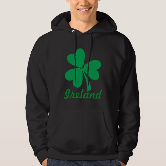 Shamrock/ Ierland Hoodie (Voorkant)