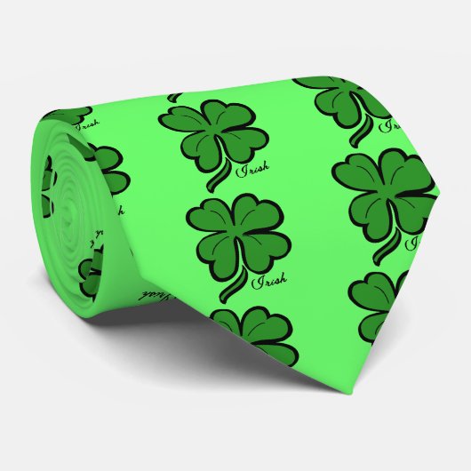 Shamrock/ Iers Stropdas (Opgerold)