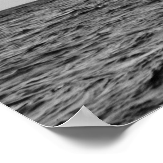 Shamrock II op Outer Mark 1901 BW Poster (Hoek)