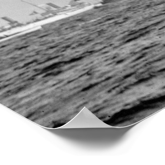 Shamrock III tijdens de Amerikaanse Cup 1903 Poster (Hoek)