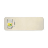 Shamrock in Bier Etiket (Voorkant)