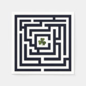 Shamrock in de Black Labyrinth Challenge Servetten (Voorkant)