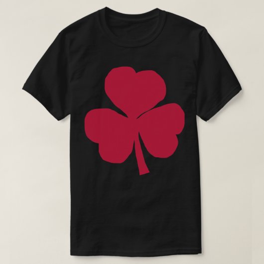 Shamrock in Viva Magenta St Patricks Dag T-shirt (Design voorkant)