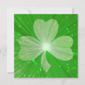 Shamrock Invitation Kaart (Voorkant)