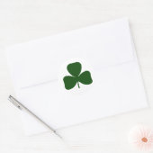 Shamrock, Ireland Clover, St Patricks Day Ronde Sticker (Envelop)