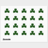 Shamrock, Ireland Clover, St Patricks Day Ronde Sticker (Vel)