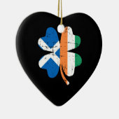 Shamrock Ireland Schotland schotel Keramisch Ornament (Rechts)