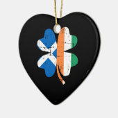 Shamrock Ireland Schotland schotel Keramisch Ornament (Links)