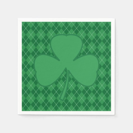 Shamrock Irish Argyle Napkins Servet (Voorkant)