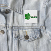 Shamrock Irish Button! Vierkante Button 5,1 Cm (In situ)