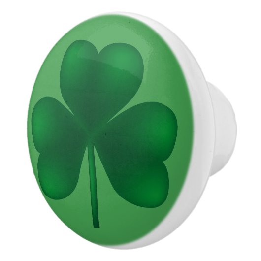 Shamrock Irish Ceramic Knob Keramische Knop (Rechts)