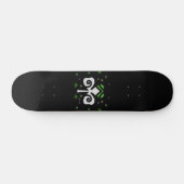 Shamrock Irish Circle Logo Persoonlijk Skateboard (Horizontaal)