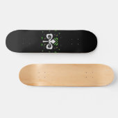Shamrock Irish Circle Logo Persoonlijk Skateboard (Horizontaal)