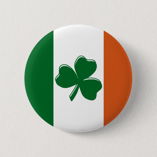 Shamrock Irish Flag Design van de Amerikaanse Cust Ronde Button 5,7 Cm (Voorkant)