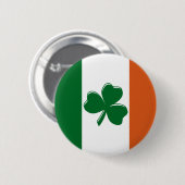 Shamrock Irish Flag Design van de Amerikaanse Cust Ronde Button 5,7 Cm (Voorkant /achterkant)