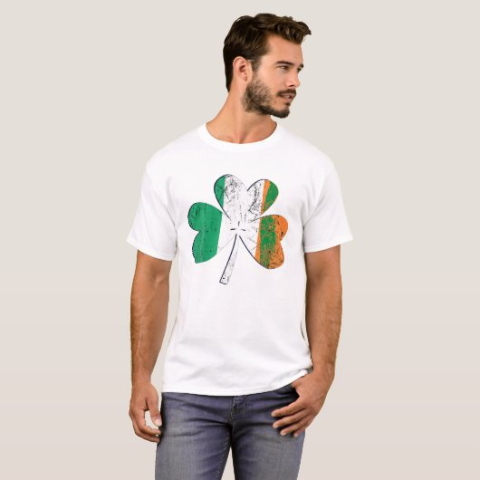 Shamrock Irish Flag T-shirt (Voorkant volledig)