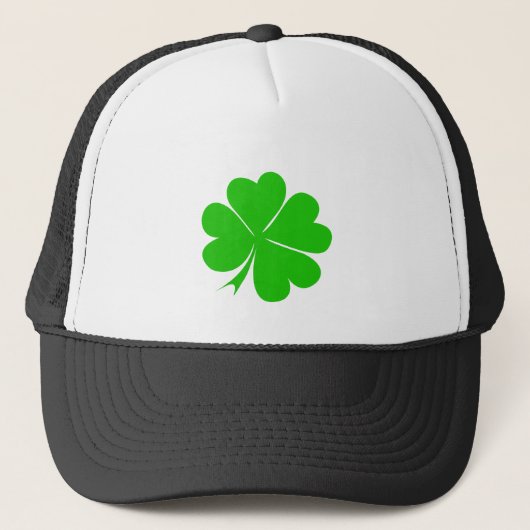 Shamrock & Irish geluksklaver leaf mode Trucker Pet (Voorkant)