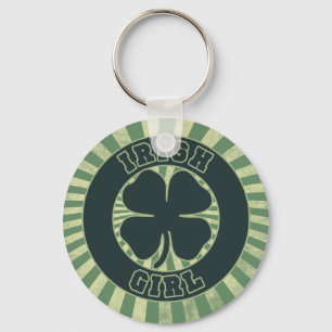 Shamrock Irish Girl Sleutelhanger