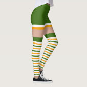 Shamrock Irish Green White Sinaasappel St Patricks Leggings (Rechts)