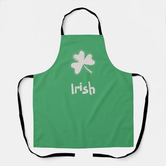 Shamrock Irish Happy St Patricks Day Schort (Voorkant)